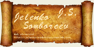 Jelenko Somborčev vizit kartica